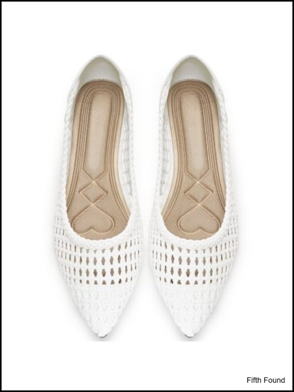 Woven Flats Comfortable Slip On Pointed Toe Memory Foam Insole